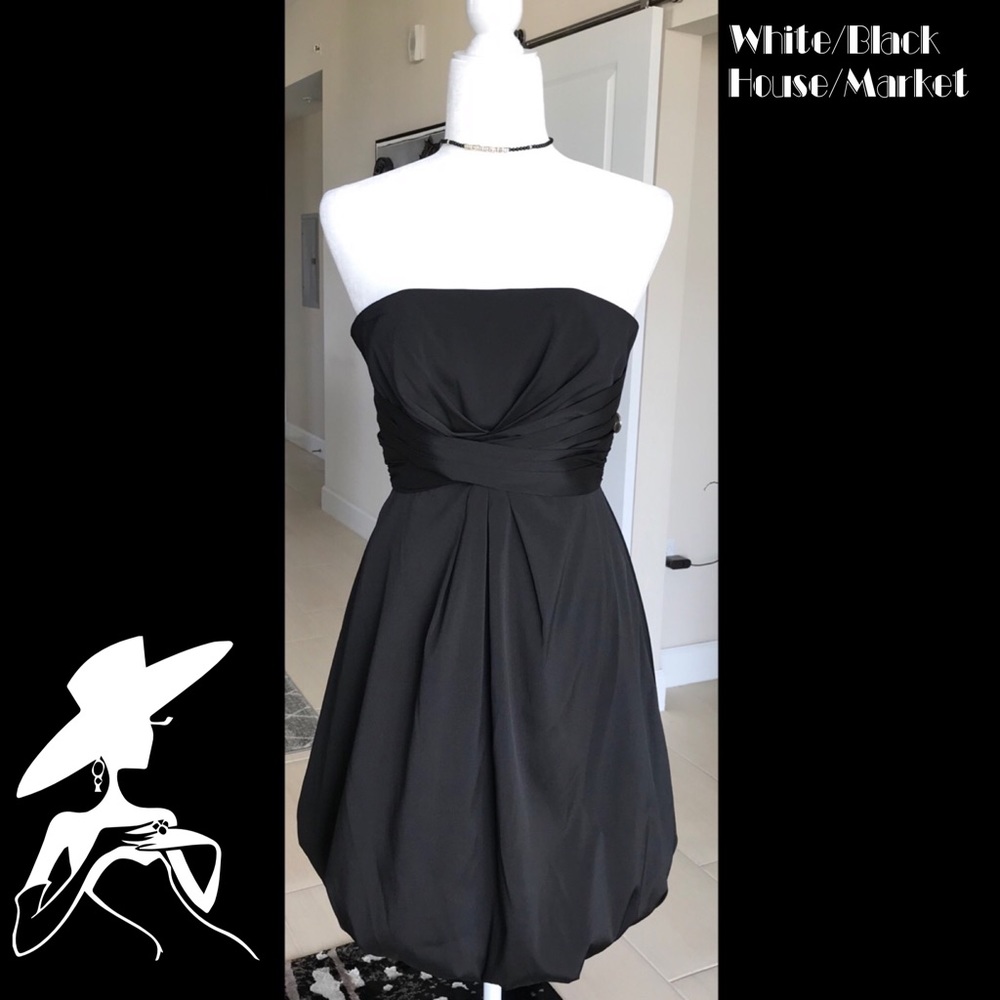 White House Black Market Cocktail Dress Black. Sz0